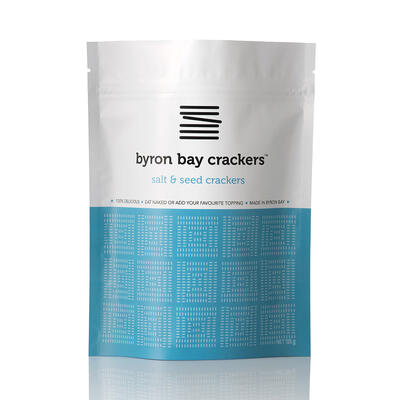 Byron Bay Crackers Salt & Seed Crackers - 125g