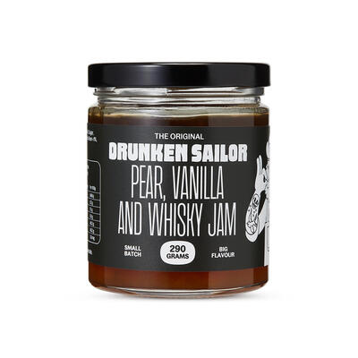 Pear vanilla whiskey jam'