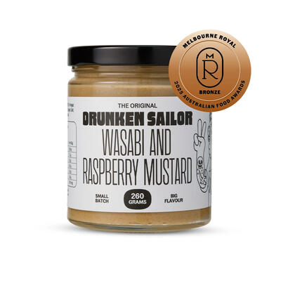Wasabi and raspberry mustard